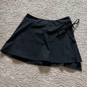 Black Women's Wrap Skort